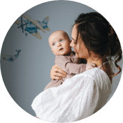 women with a baby