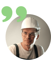 Man in construction hate